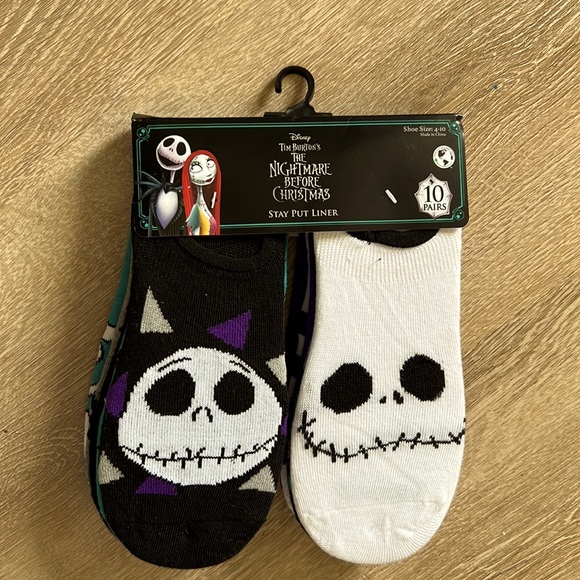 Disney Other - Nightmare Before Christmas Stay Put Liner Socks